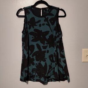 Madewell silk Sleeveless Floral top